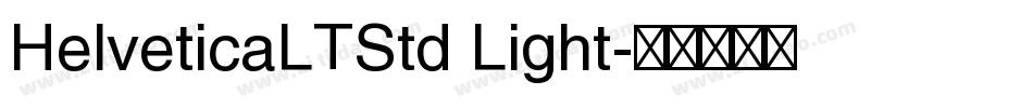 HelveticaLTStd Light字体转换